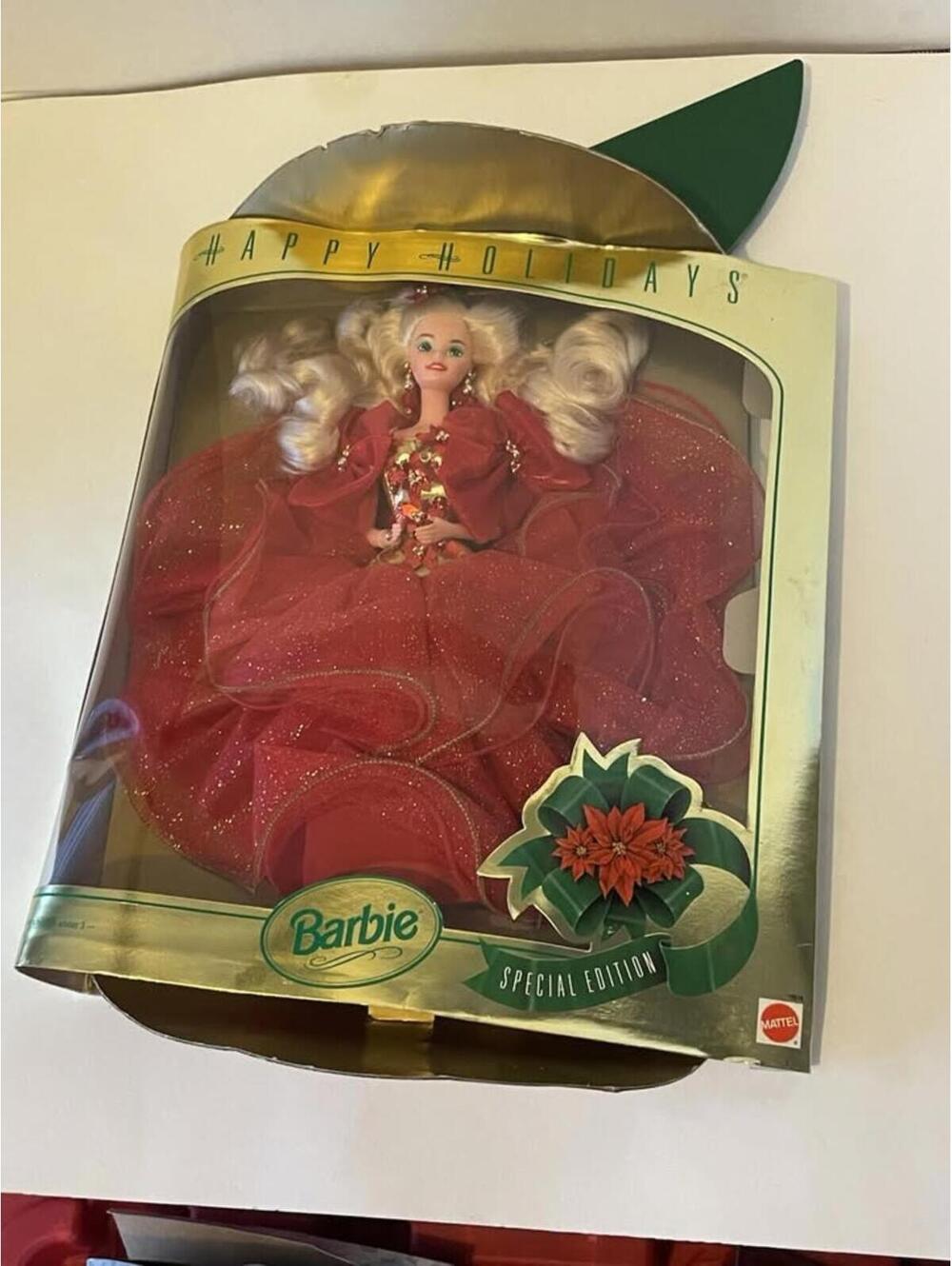 1993 Happy Holidays Barbie Doll Mattel Hallmark Special Edition 10824 NIB READ